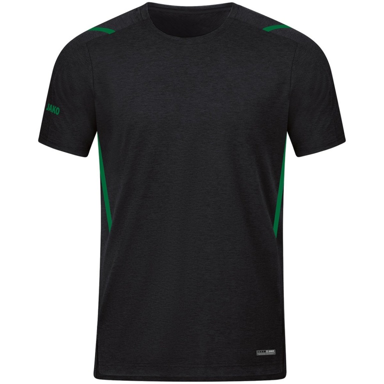 JAKO Sport-Tshirt Challenge - Polyester-Stretch-Jersey schwarz/grün Jungen
